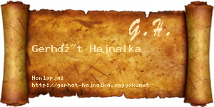 Gerhát Hajnalka névjegykártya